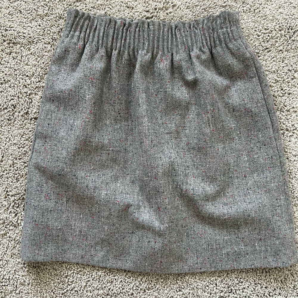 BUNDLE 2 J Crew SKIRTS Striped Nautical AND gray Wool Blend-00 - Picture 13 of 16